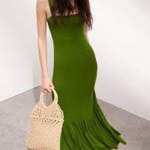 Gorgeous Knit Maxi Dress - Botanical Green Sz L